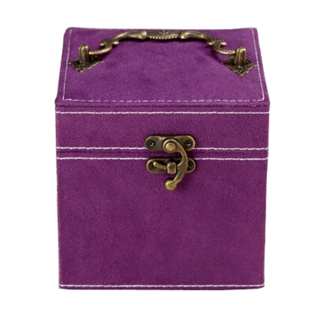Women's Suede Jewelry Storage Jewelry Box Ring / Earring Holder, G
