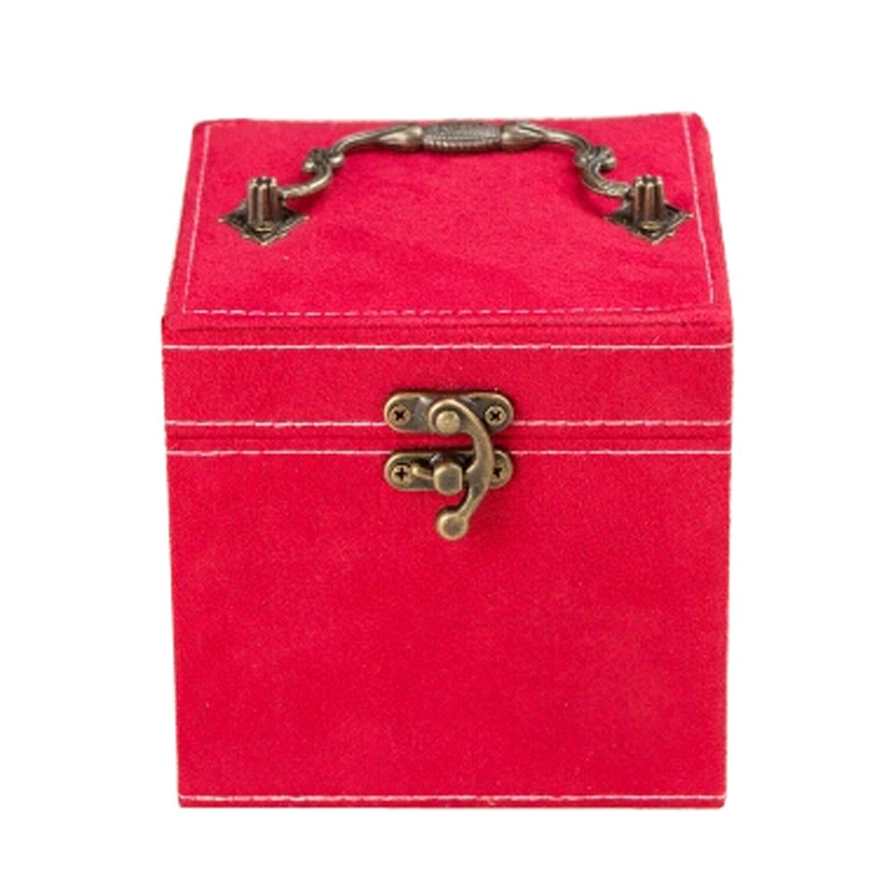 Women's Suede  Jewelry Box Ring / Earring Holder Jewelry Armoire, J