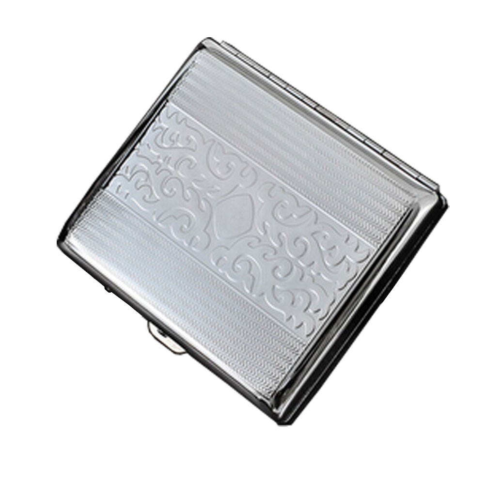 Metal Modern Cigarette Case Box Functional Case,B