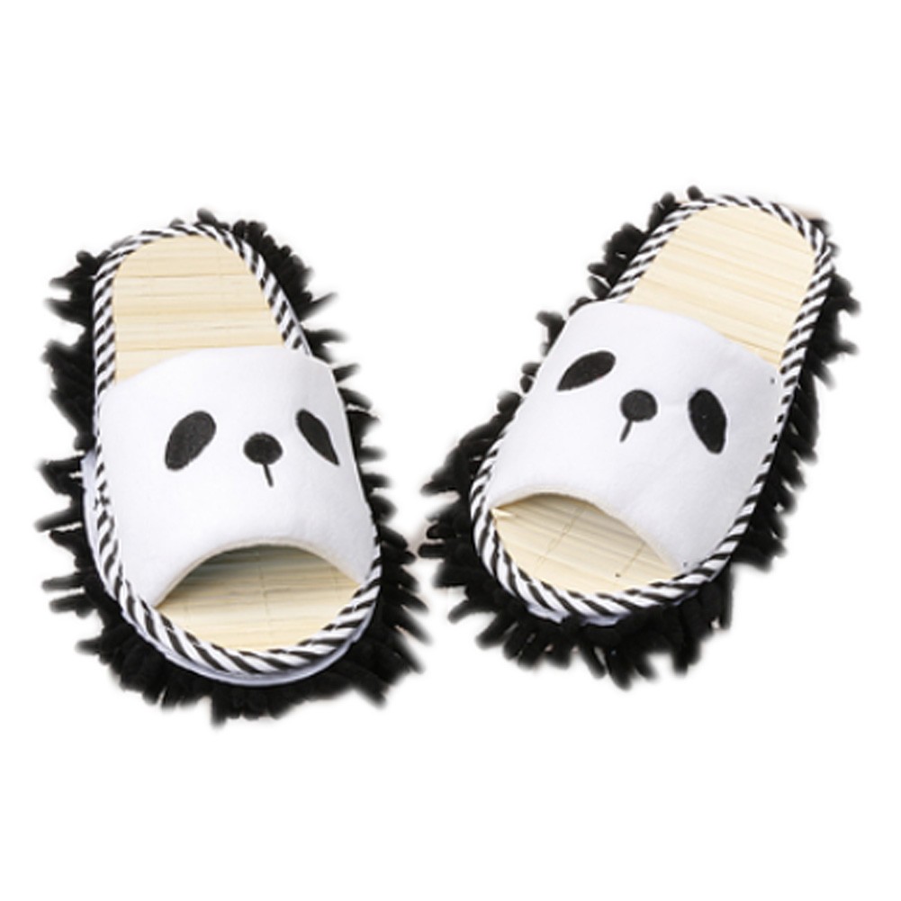Microfiber Cleaning Slippers For Women, Cute Bear