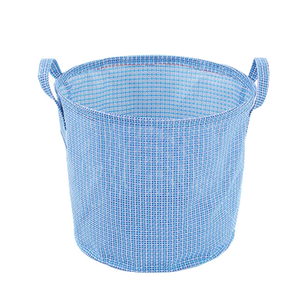 Foldable Practical Toys Clothes Basket Storage Bag Blue