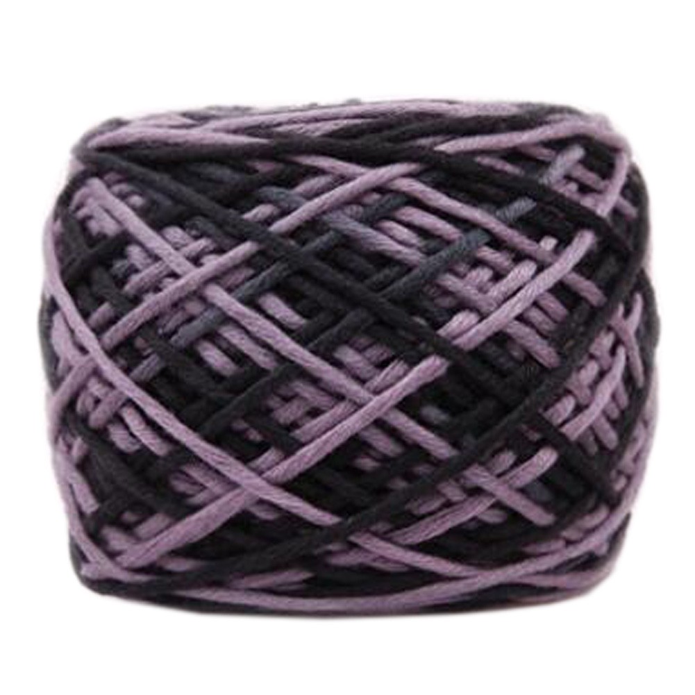 Soft Cotton Linter Yarn Thick Quick Yarn Premium Mix-colored Yarn, No.1