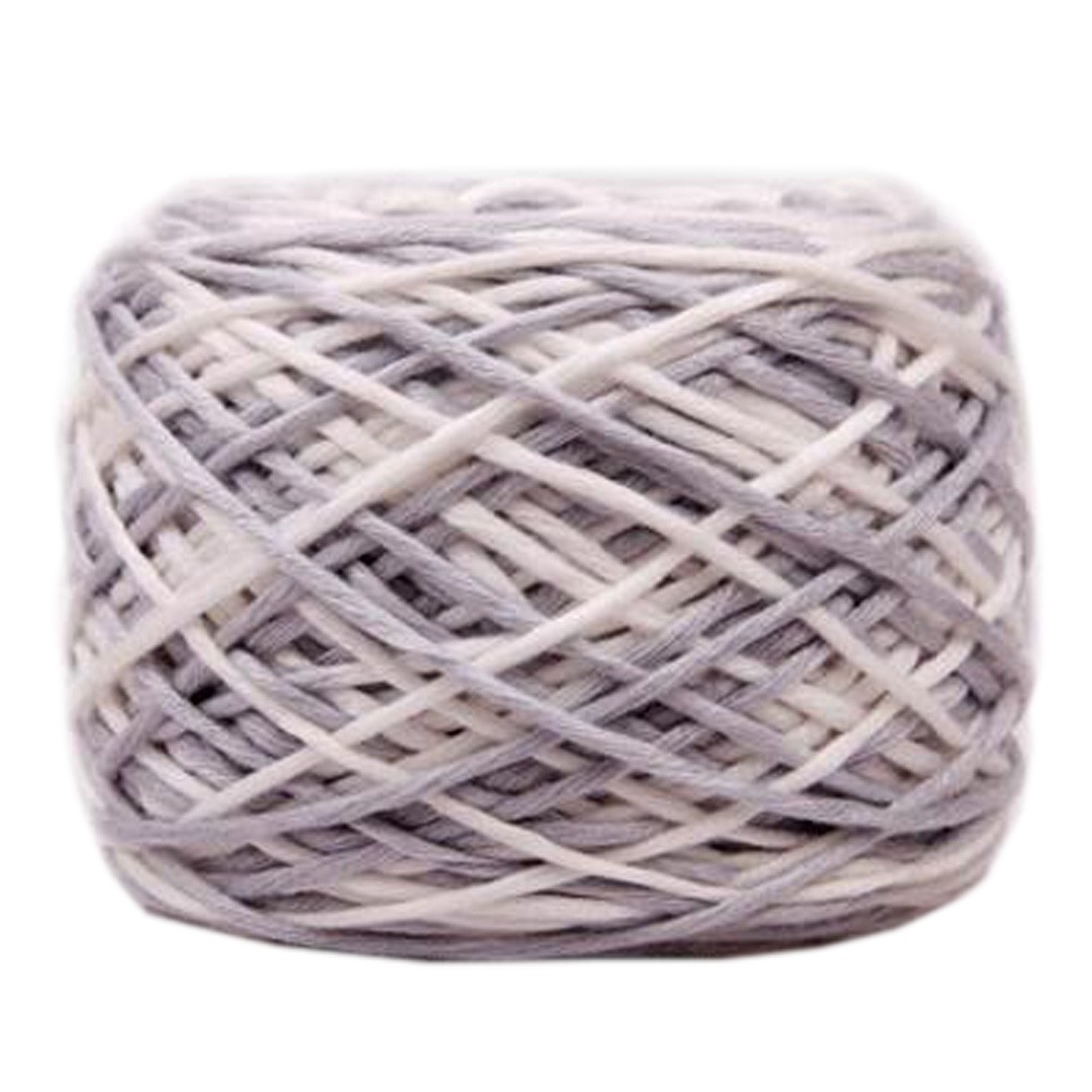 Soft Cotton Linter Yarn Thick Quick Yarn Premium Mix-colored Yarn, No.5