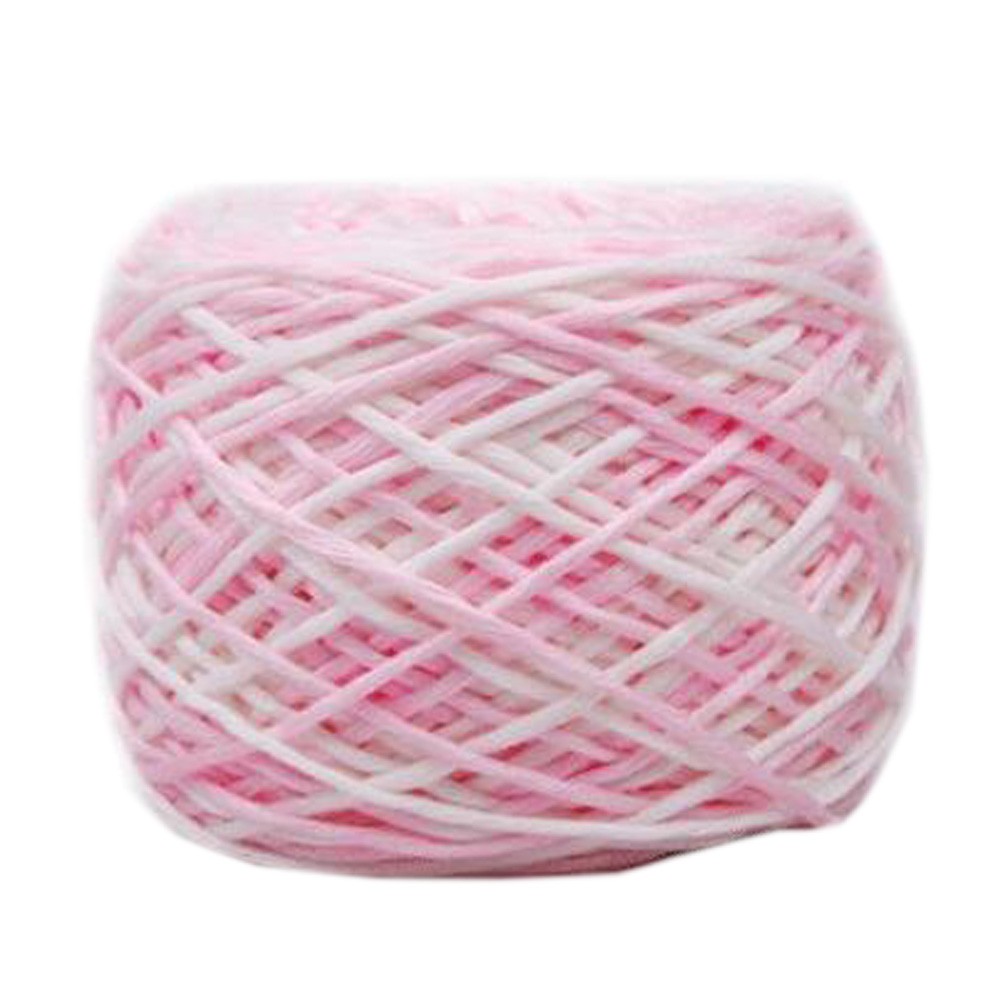 Soft Cotton Linter Yarn Thick Quick Yarn Premium Mix-colored Yarn, No.6
