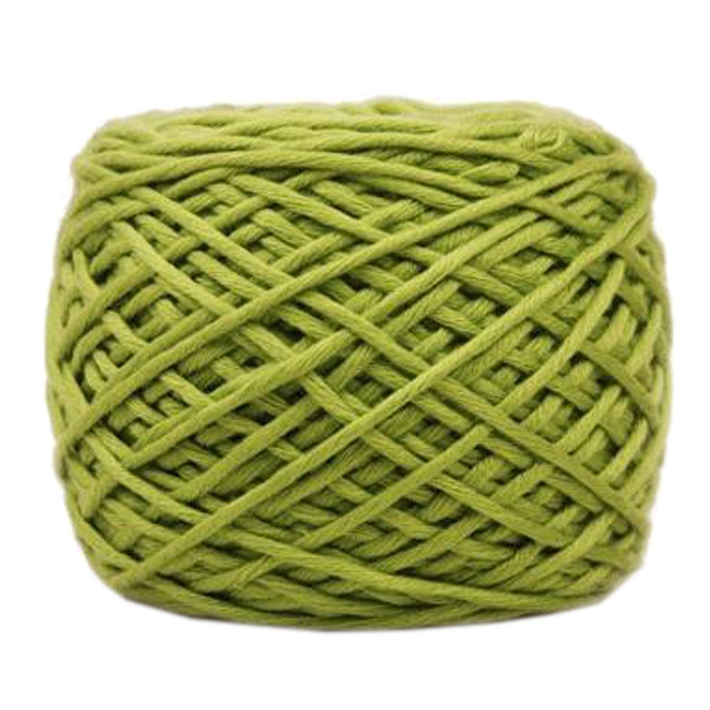 Soft Thick Quick Yarn Premium Yarn Cotton Linter Scarf Yarn, Yellow-green