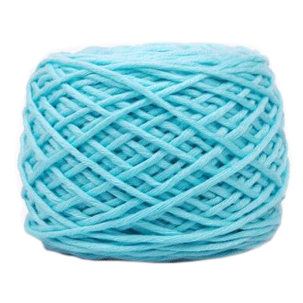 Soft Thick Quick Yarn Premium Yarn Cotton Linter Scarf Yarn, Lake Blue