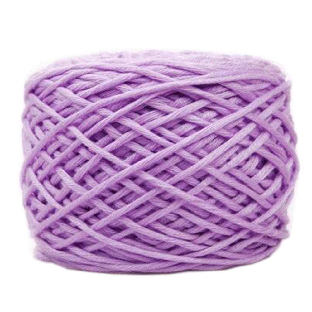 Soft Thick Quick Yarn Premium Yarn Cotton Linter Scarf Yarn, Light Purple