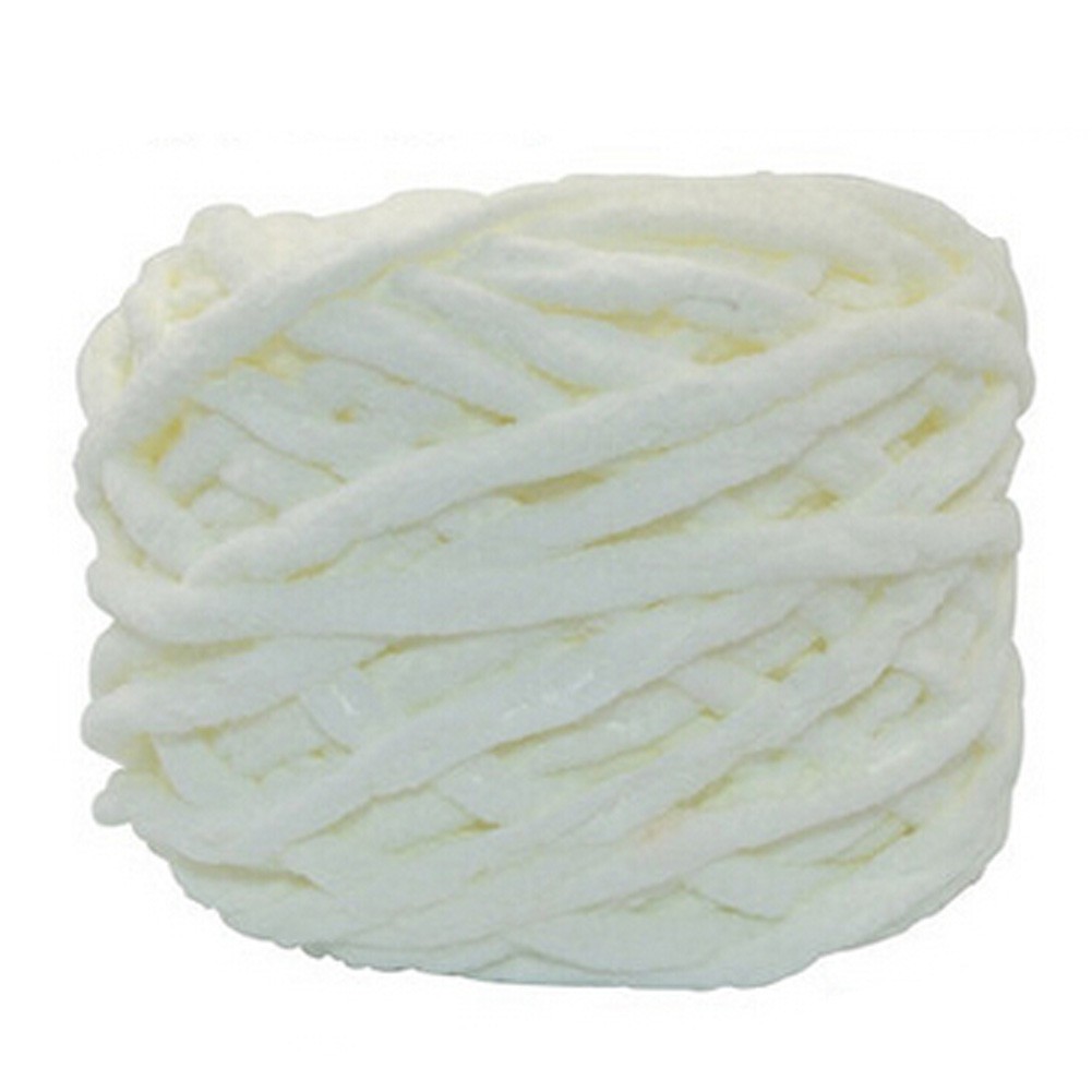 Sets Of 4 Premium Soft  Yarn Baby Blanket Yarn Scarf Yarn, Ivory White