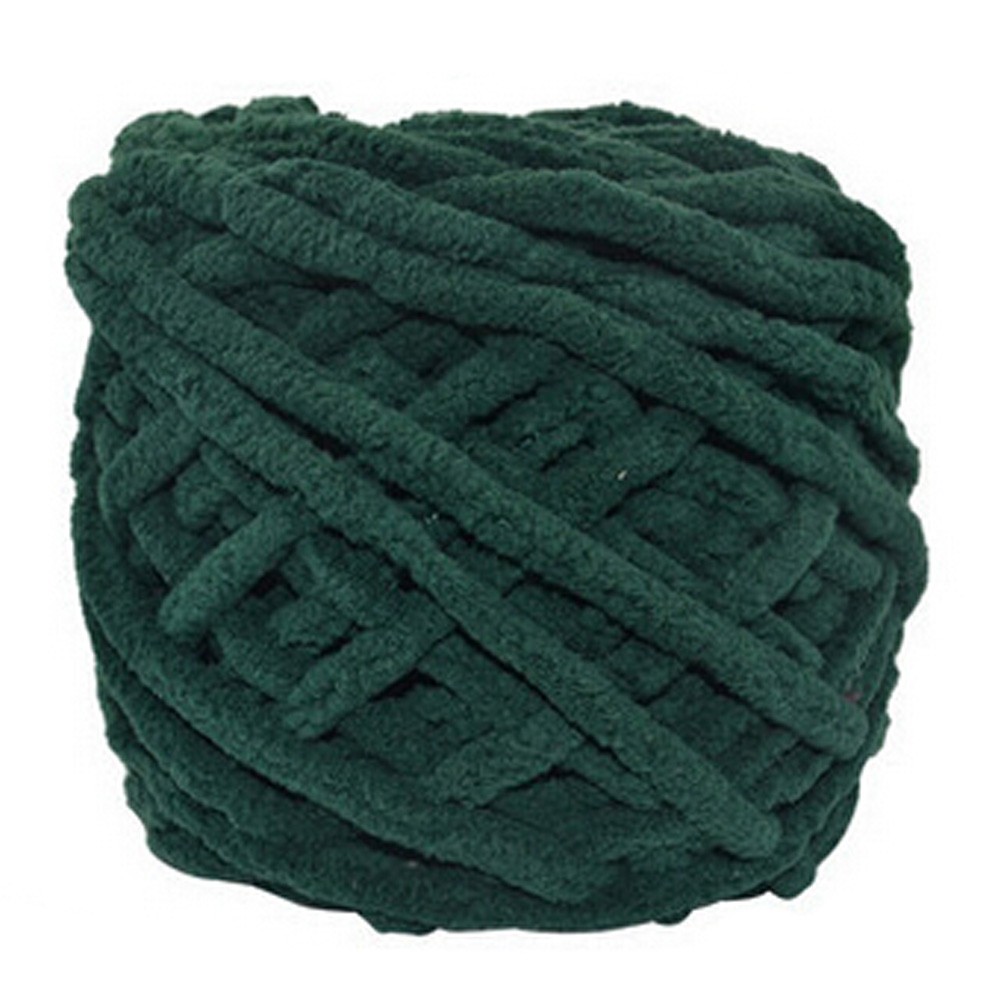 Sets Of 4 Premium Soft  Yarn Baby Blanket Yarn Scarf Yarn, Dark Green
