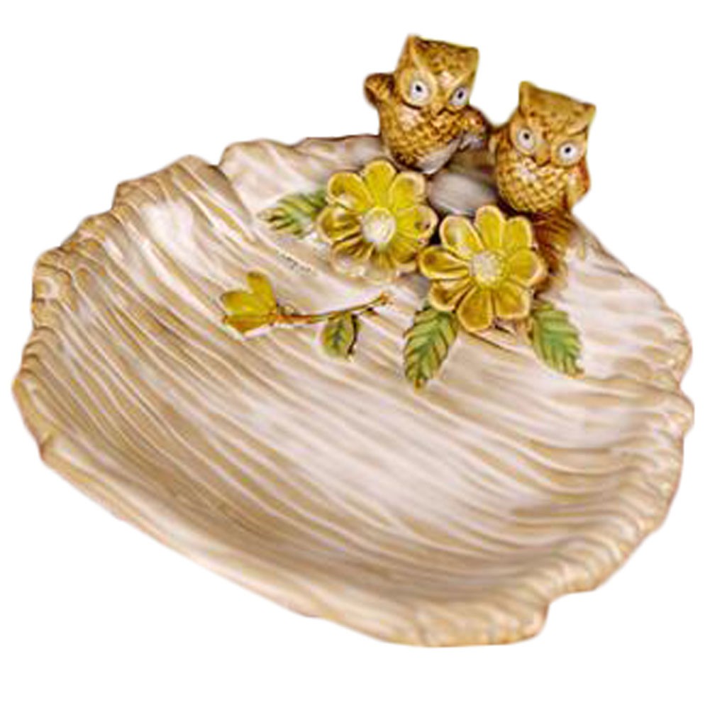 Exquisite Ceramic Multipurpose Decorative Tray Soapbox Ashtrays Cute Owl