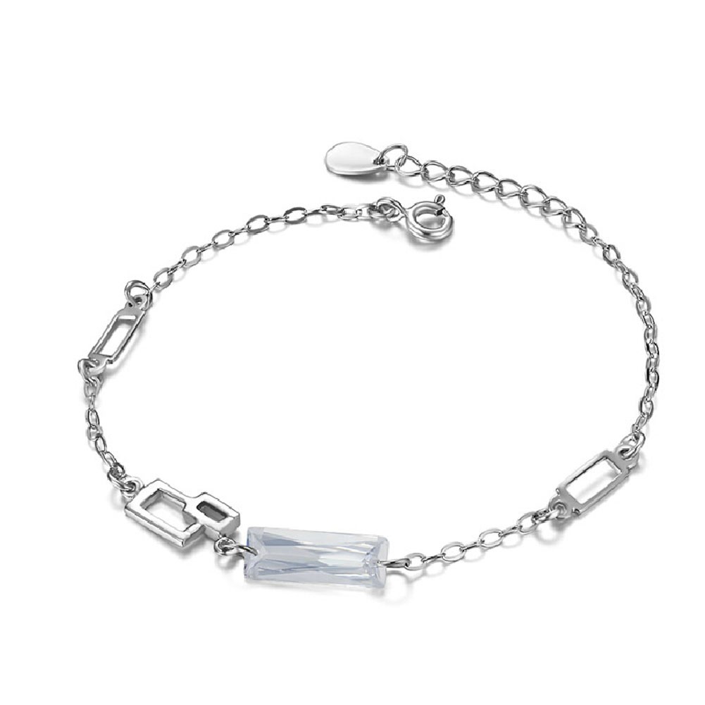 Fashion Eye-Catching 925 Silver Crystal Bracelet Charm Bracelets