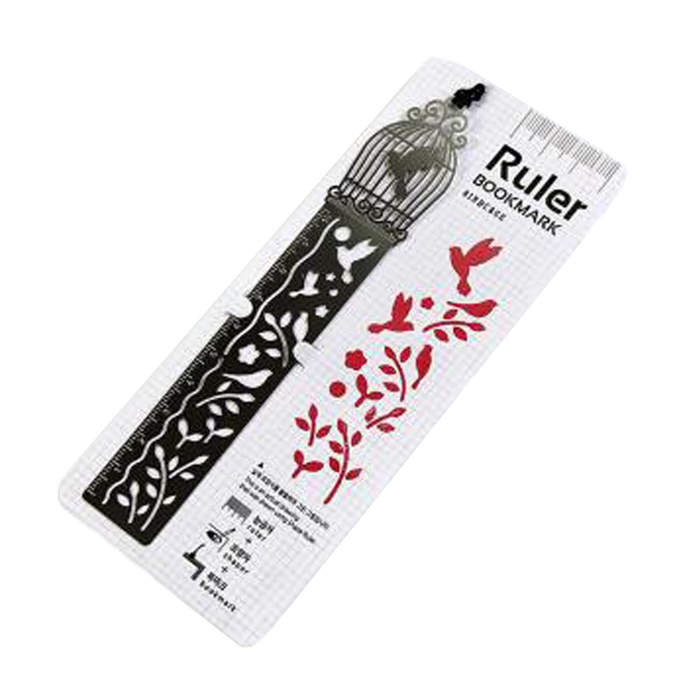 Set of 2 drawing bookmarks straight ruler creative ruler bookmarks,Bird cage models