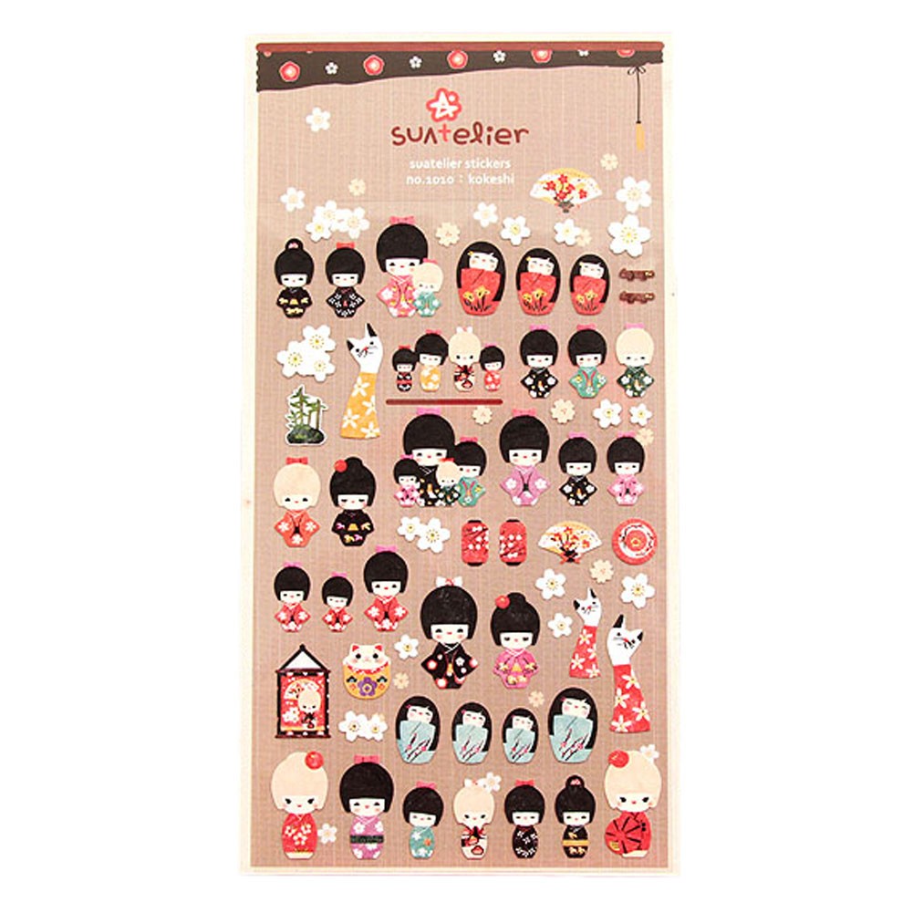 2 Sheets Lovely Stickers Sticker for Phone Notebook Suitcase Diary Decoration