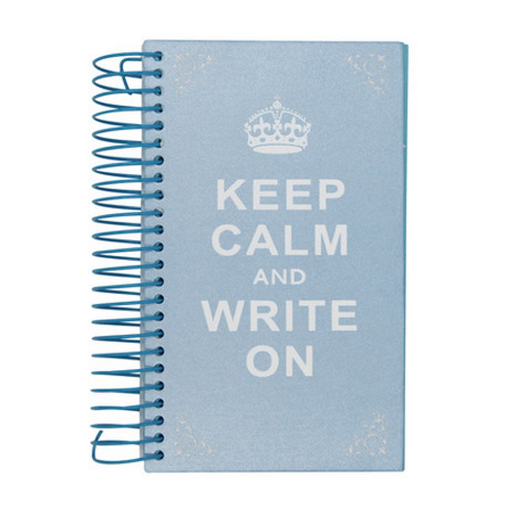 Portable Memo Note Spiral Steno A6 Notepads 182 Pages 6.9"x4.1"x0.9" Blue