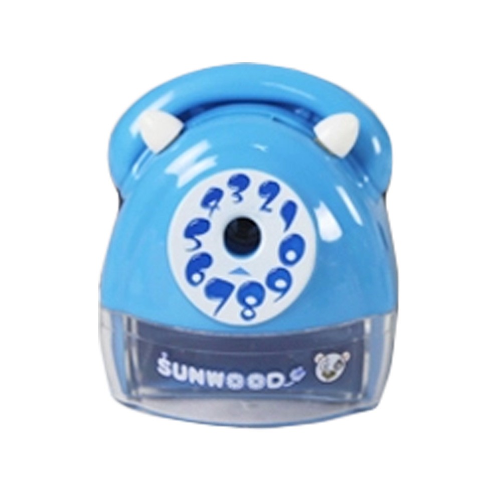 Telephones Sets Manual Pencil Sharpener for Office and Classroom (Blue)