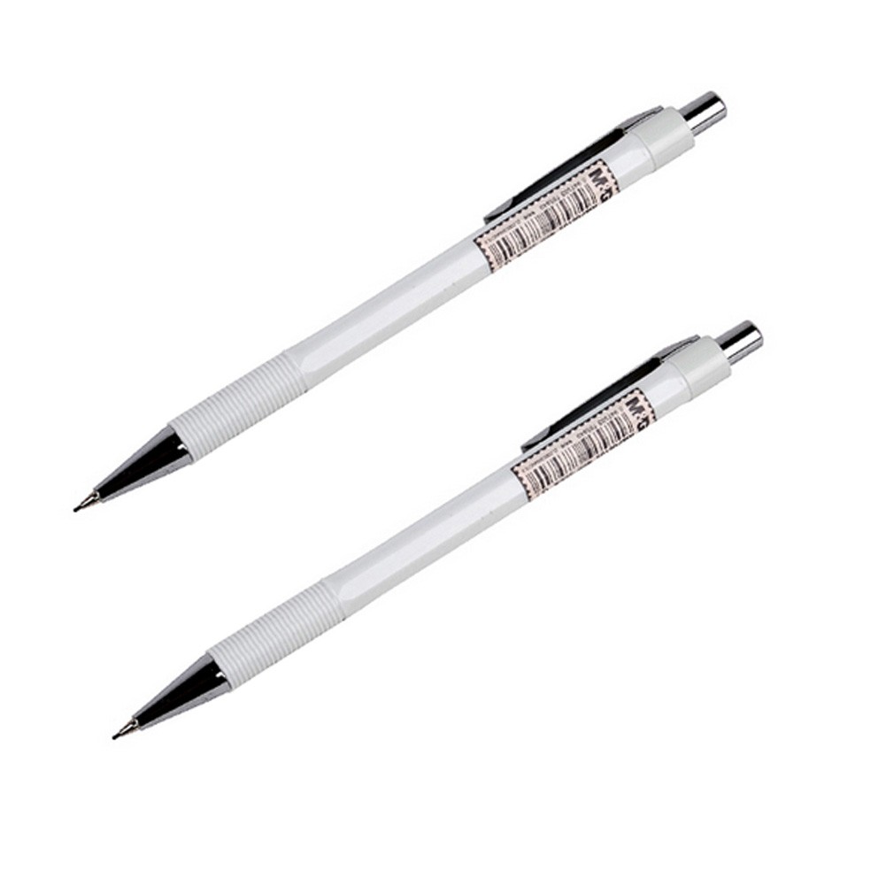 Simple Design 0.5mm Mechanical Pencil, Drafting Pencil, Offwhite, 2 Pack