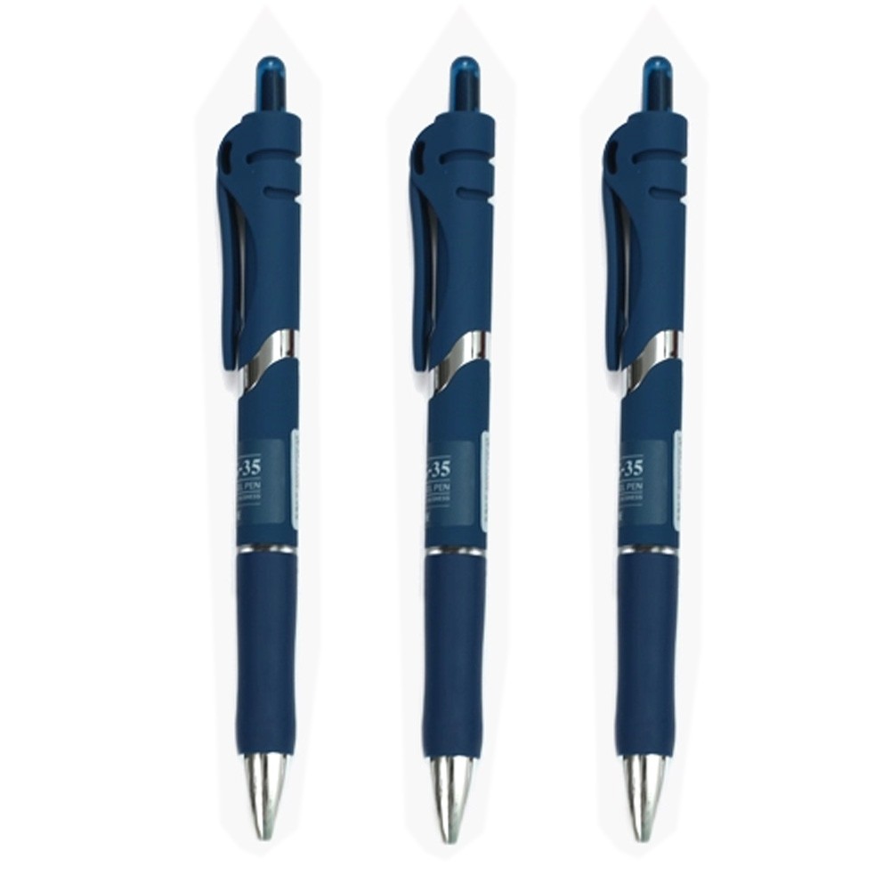 Dozen Box, Noble Meeting Special Gel Ink Roller Ball Pens, Deep Blue Ink