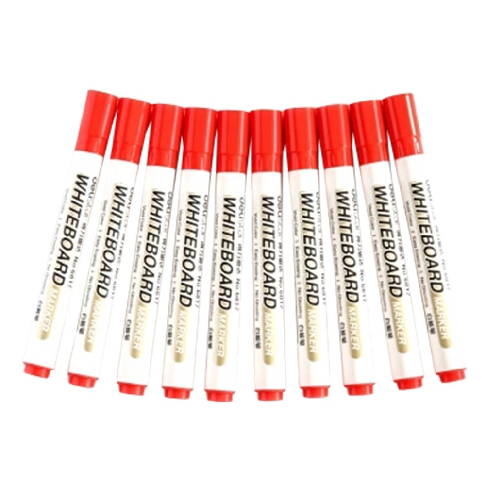 Set Of 10 Marker Fine Point  Marking Pen Advertising Pen Writing Brush Red