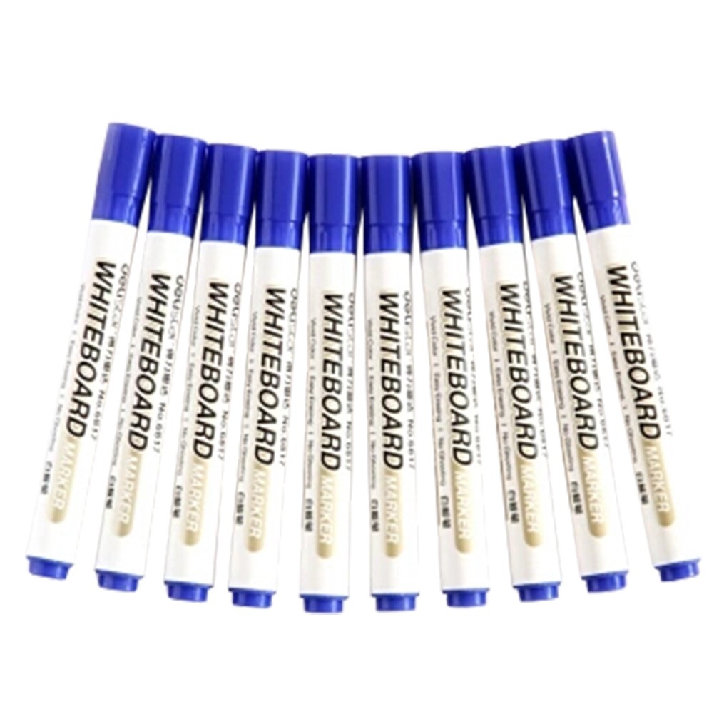 Set Of 10 Marker Fine Point Marking Pen Advertising Pen Writing Brush Blue