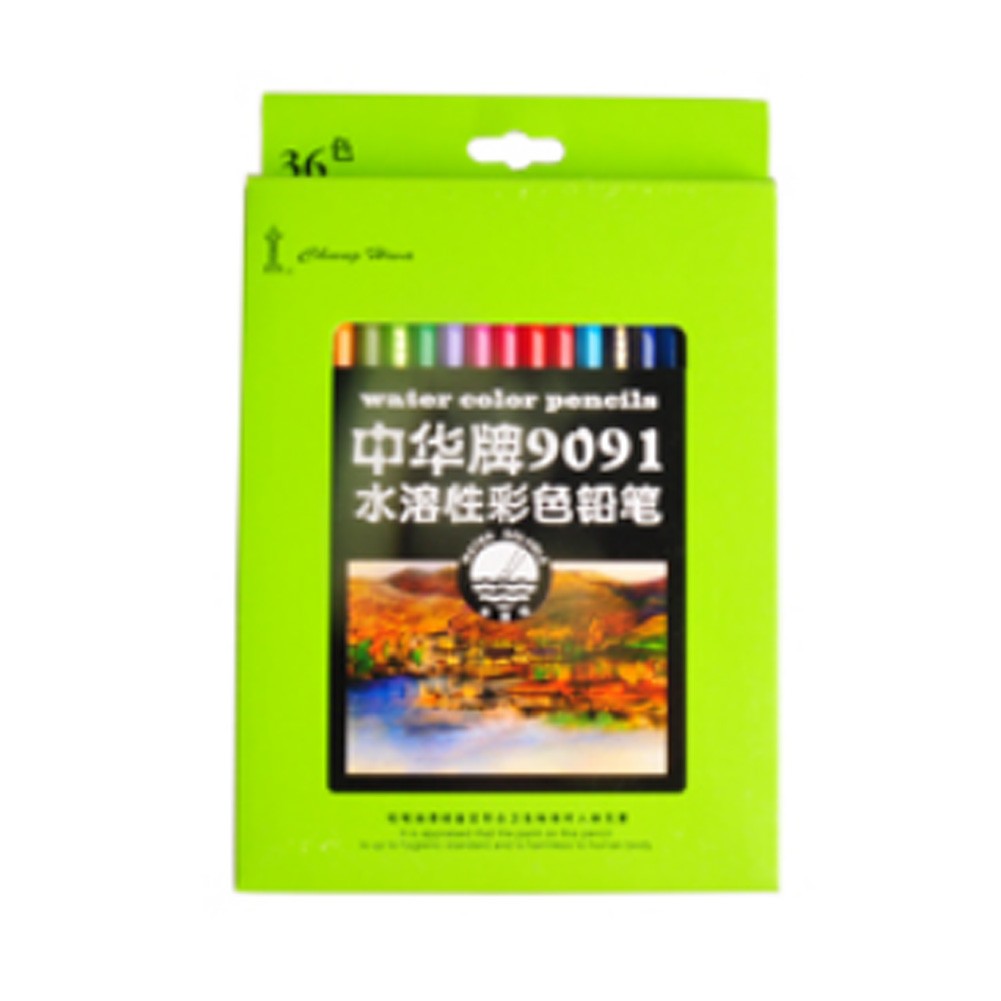 Brightly Water-soluble Color Pencils, Assorted Colors, 36 Count