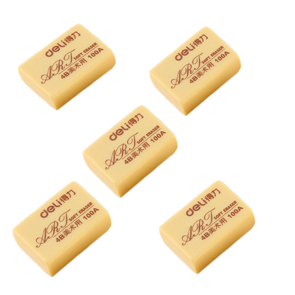 Soft Eraser,Rubber Eraser, Great For Painting, Set Of 10, Light Yellow