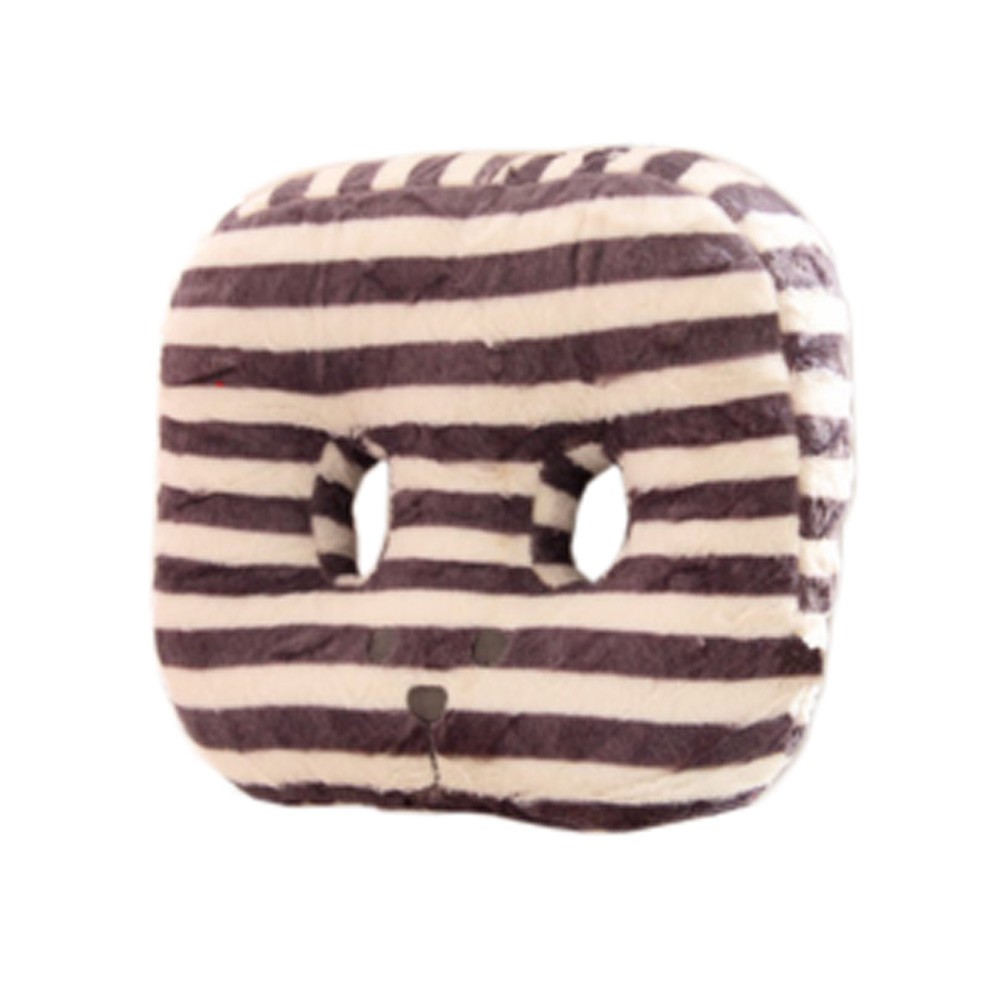 Plush Comfortable Thick Office Cushion Beautified  Buttock Cushion (striated)