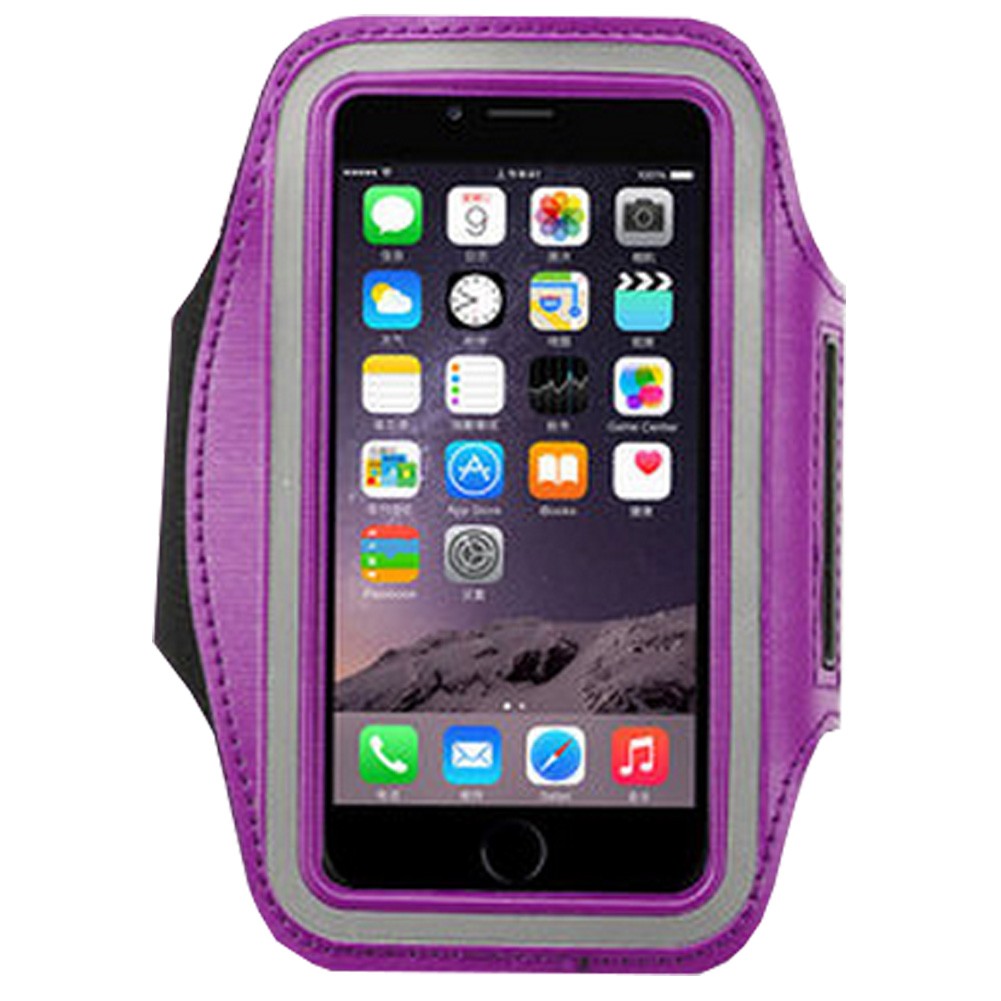 Running Sports Armband Case cover for Cell-Phone with 4.9-6 Inch Screen,Purple