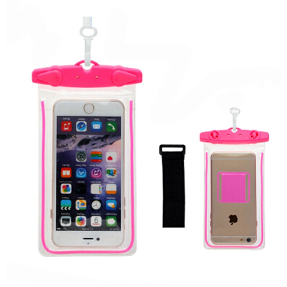 Waterproof Cell Phone Case Dry Bag Pouch for Phone/iPhone 6/Light ,Rose Red