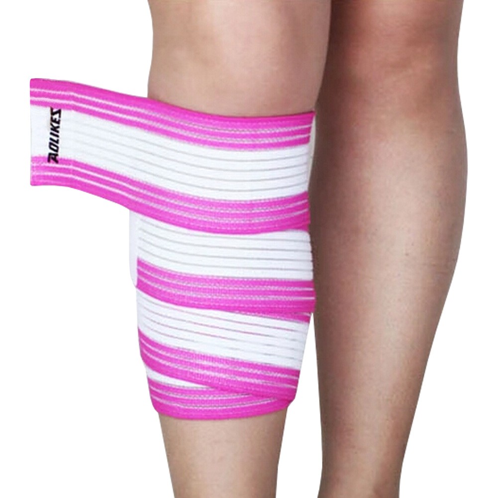 Set of 2 Leg Guard Safety Protector Calf Leg Support Band Twine White/Pink