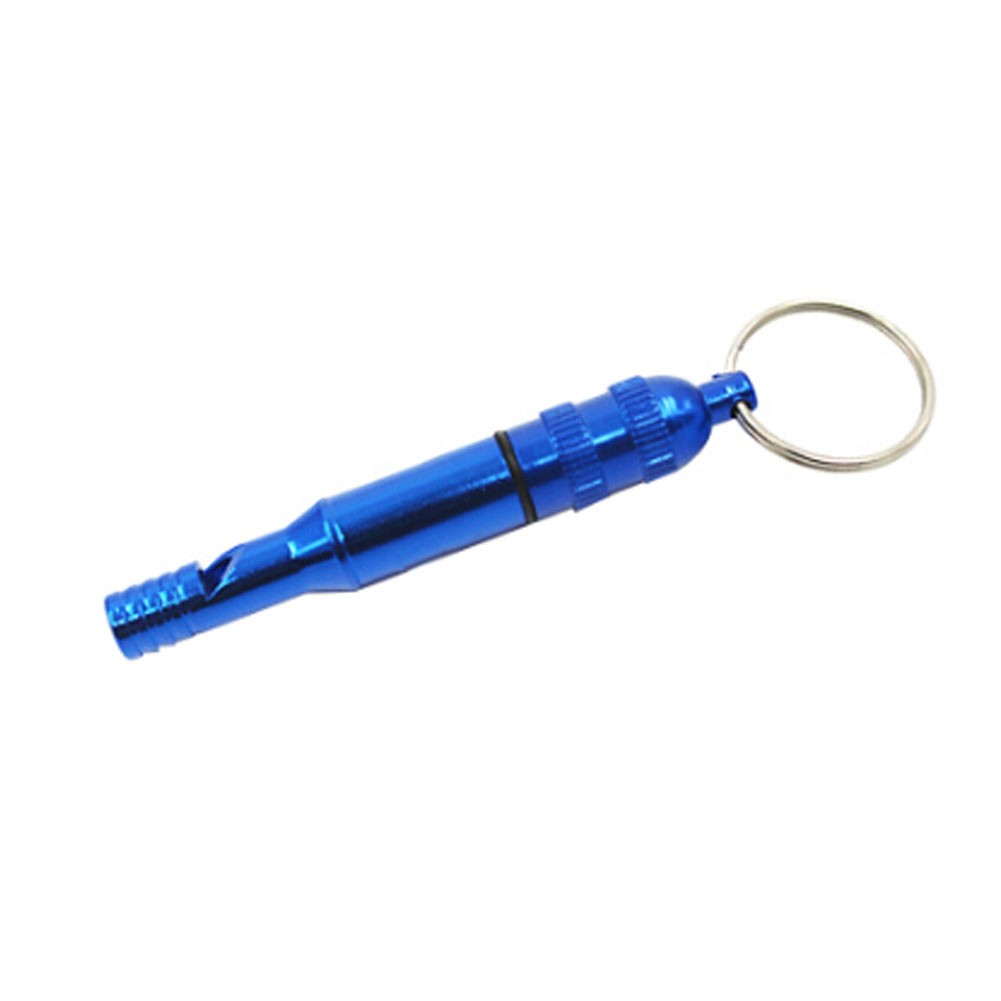 Functional High DB Survival Whistle Alloy Emergency Whistle,blue