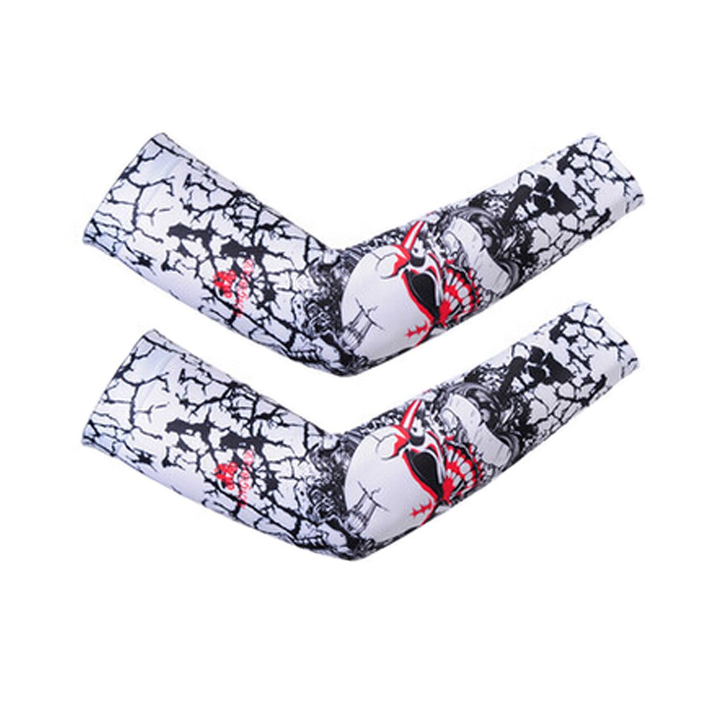 Sun Protection 1 Pair Sport Unisex Cycling Running Arm Cooling Sleeves ,E