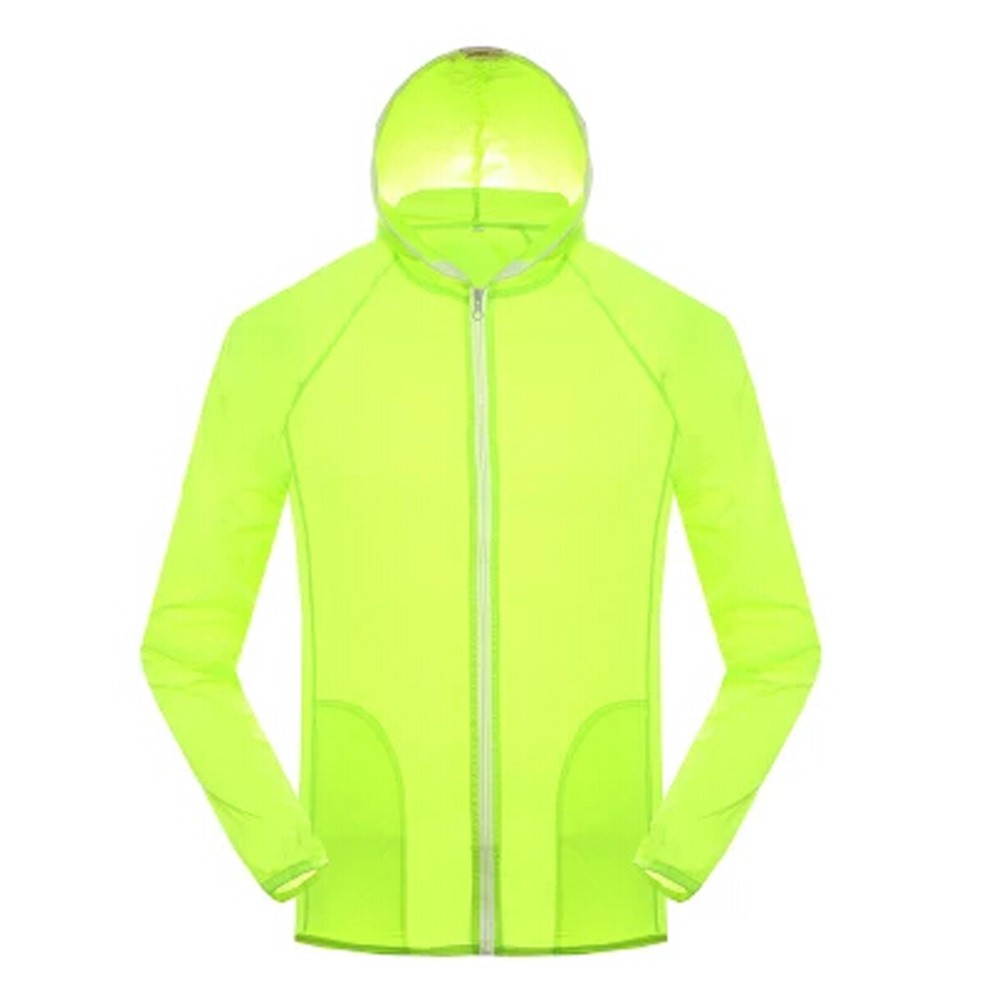 Windproof Outdoor Super Lightweight UV Protector Quick Dry Skin Coat,Light Green