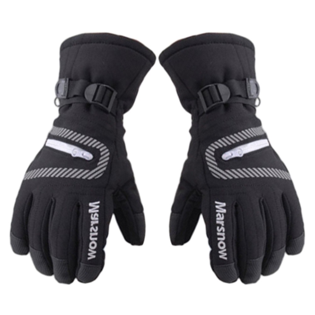 Sports Cold-proof Gloves,Black Warm Glove Suitable For Riding, Hiking, Climbing