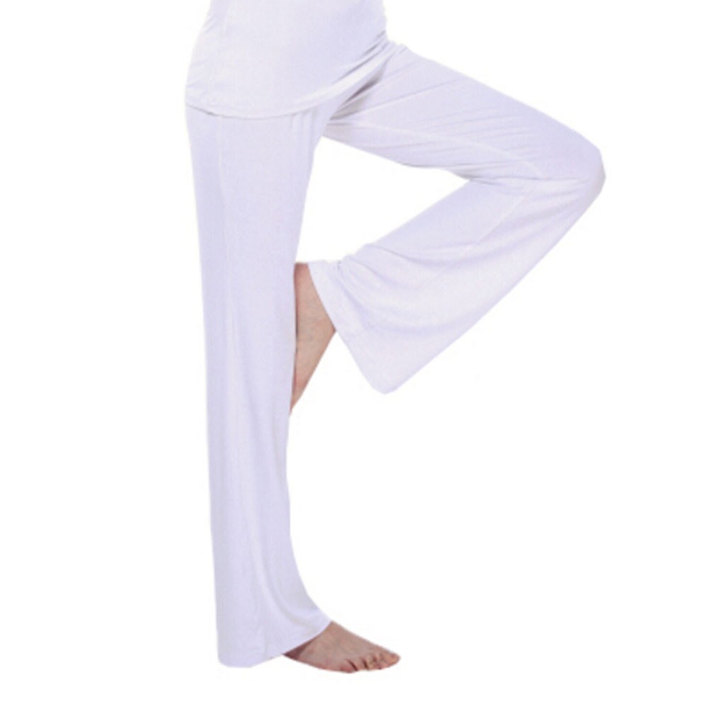 Women Women's Super Soft Modal Yoga Gym Workout Track Lounge Pants??white
