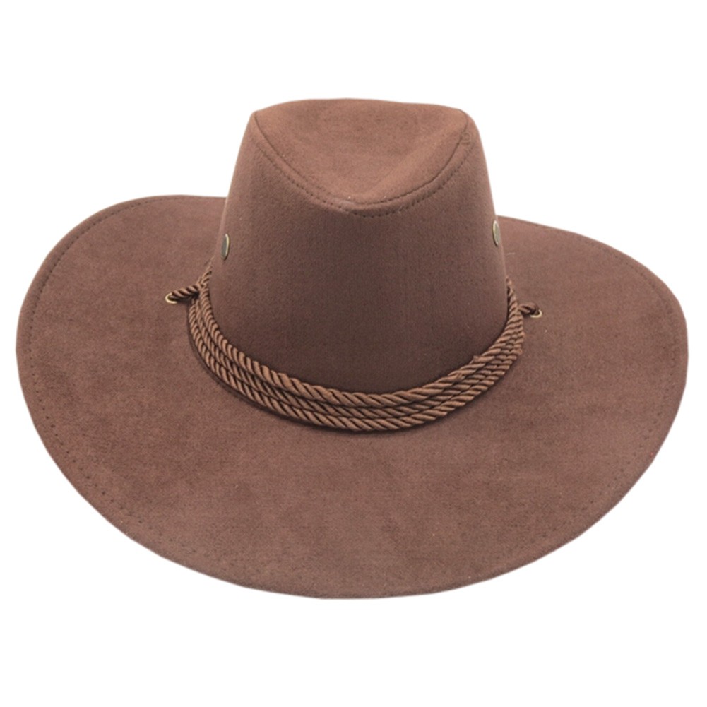 Fashion Fishing/Hunting Ten-gallon Hat Cowboy Hat Outdoors Sports Cap Brown