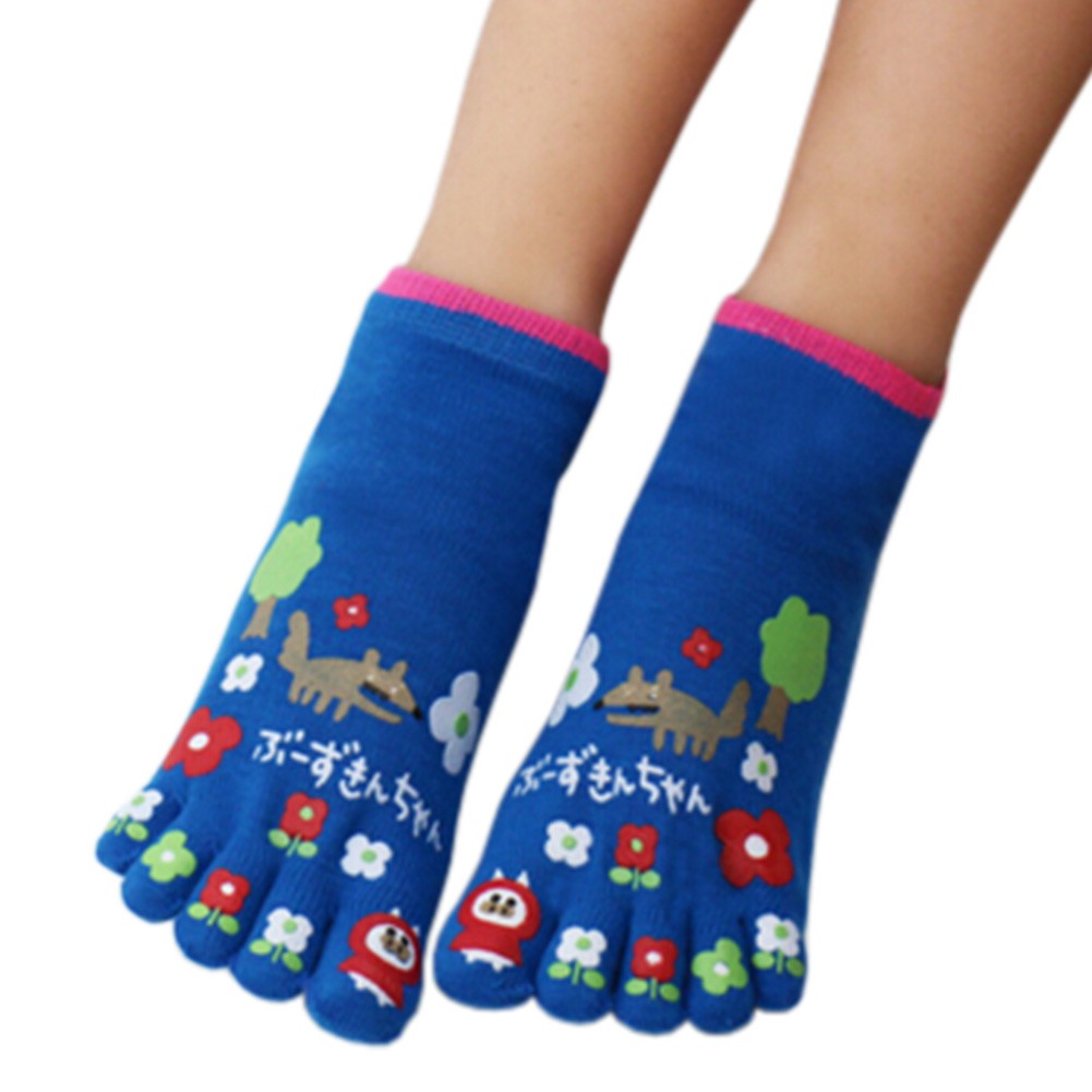 Womens Cotton Toe Socks Barefoot Ventilate Sports Socks, 1 Pair NO.13
