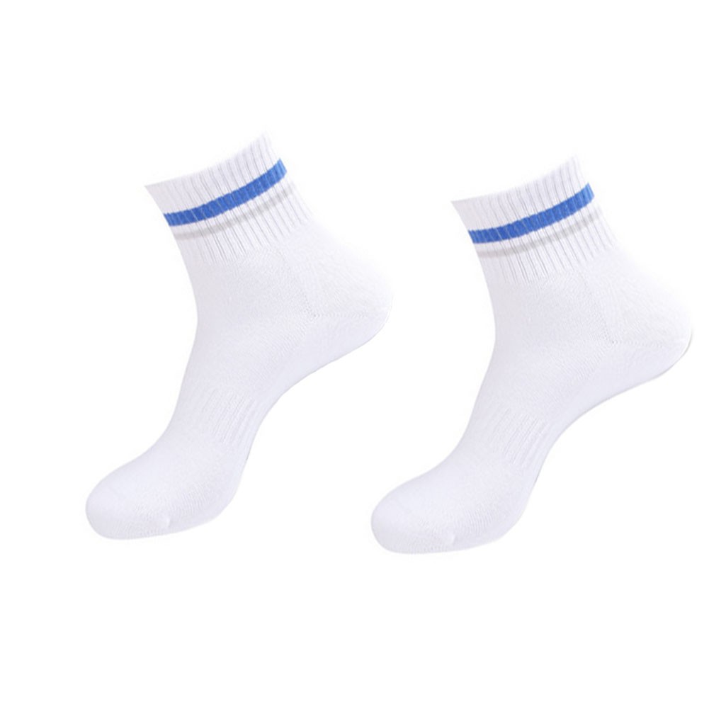 2 Pack Athletic Slipper Socks For Men White Blue