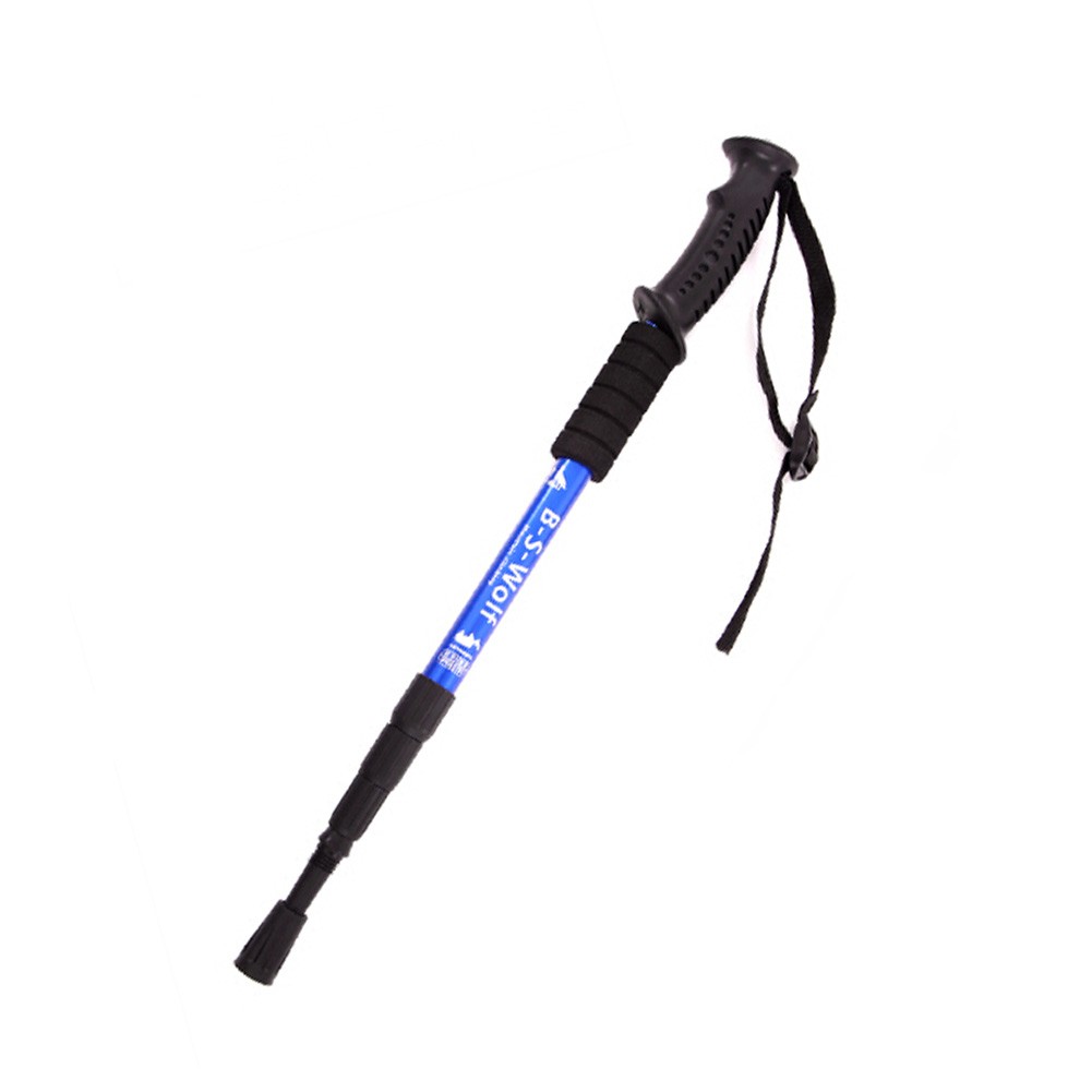 Outdoor Ultralight Hiking Walking Stick Adjustable Trekking Poles ,Blue