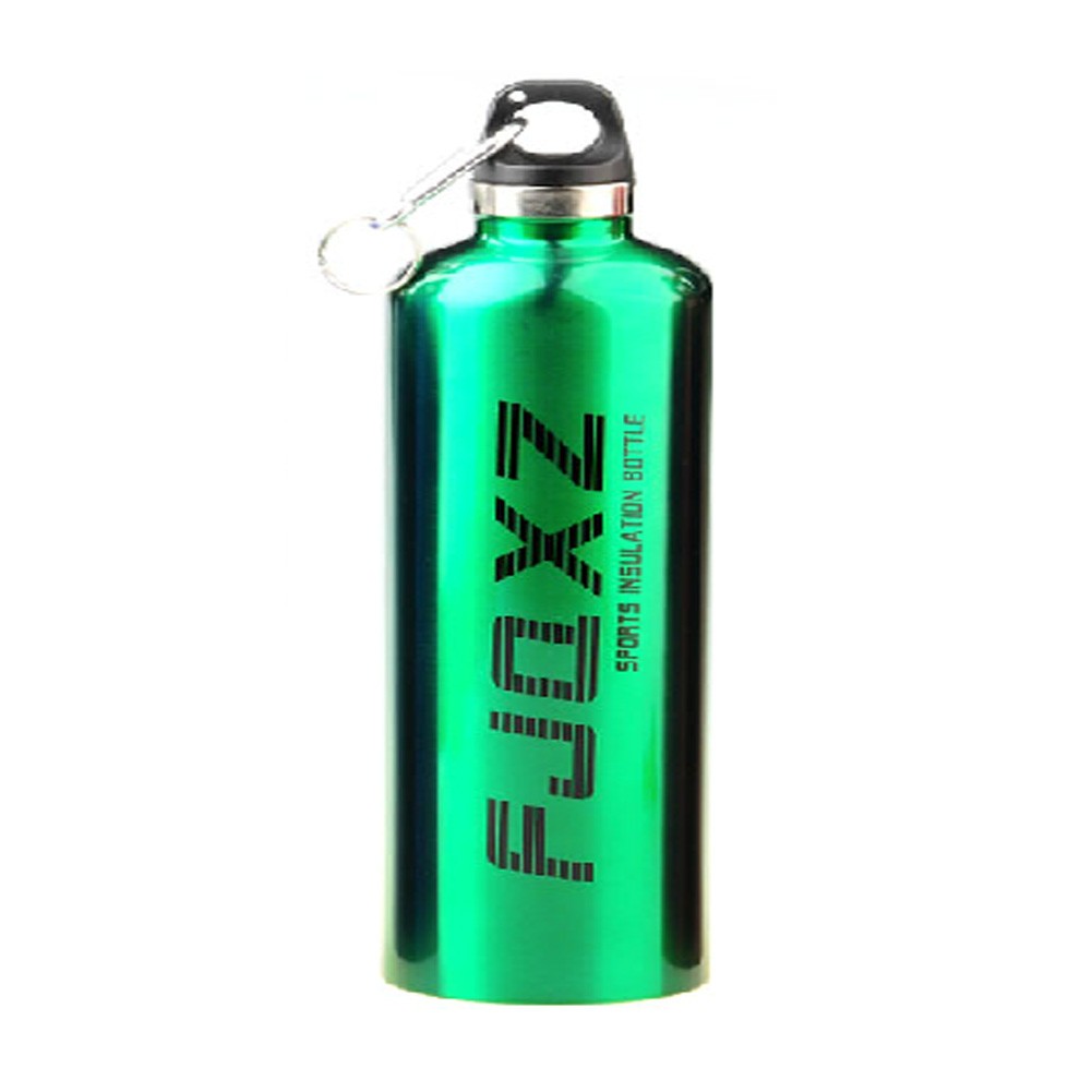 Stainless Steel Insulated Water Bottle Outdoor Bicycle Water Bottle(Green,0.75L)