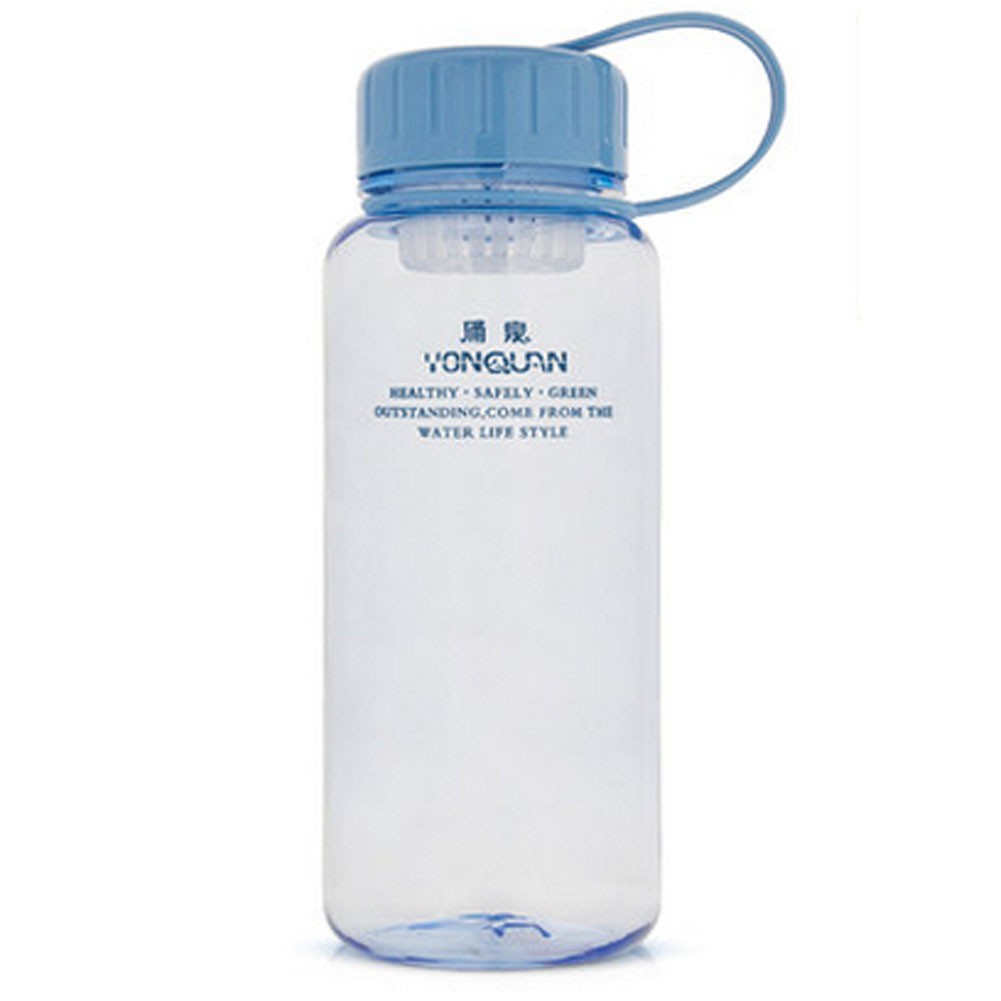 [20-Ounce]Minimalist Leakage-Proof Water Bottle with Carrying Strap,Lucid/Blue