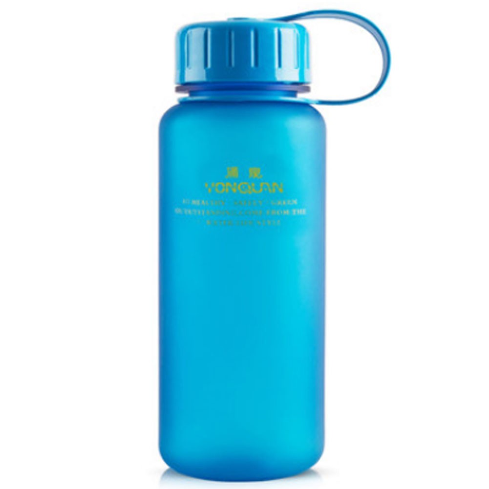 [20-Ounce]Minimalist Leakage-Proof Water Bottle with Carrying Strap,Frosted/Blue