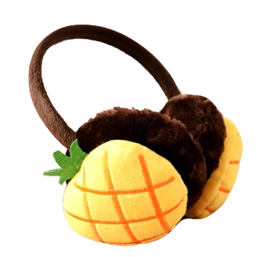 Cute Fruit Super Soft Earmuffs Winter Earmuffs Ear Warmers, Pineapple