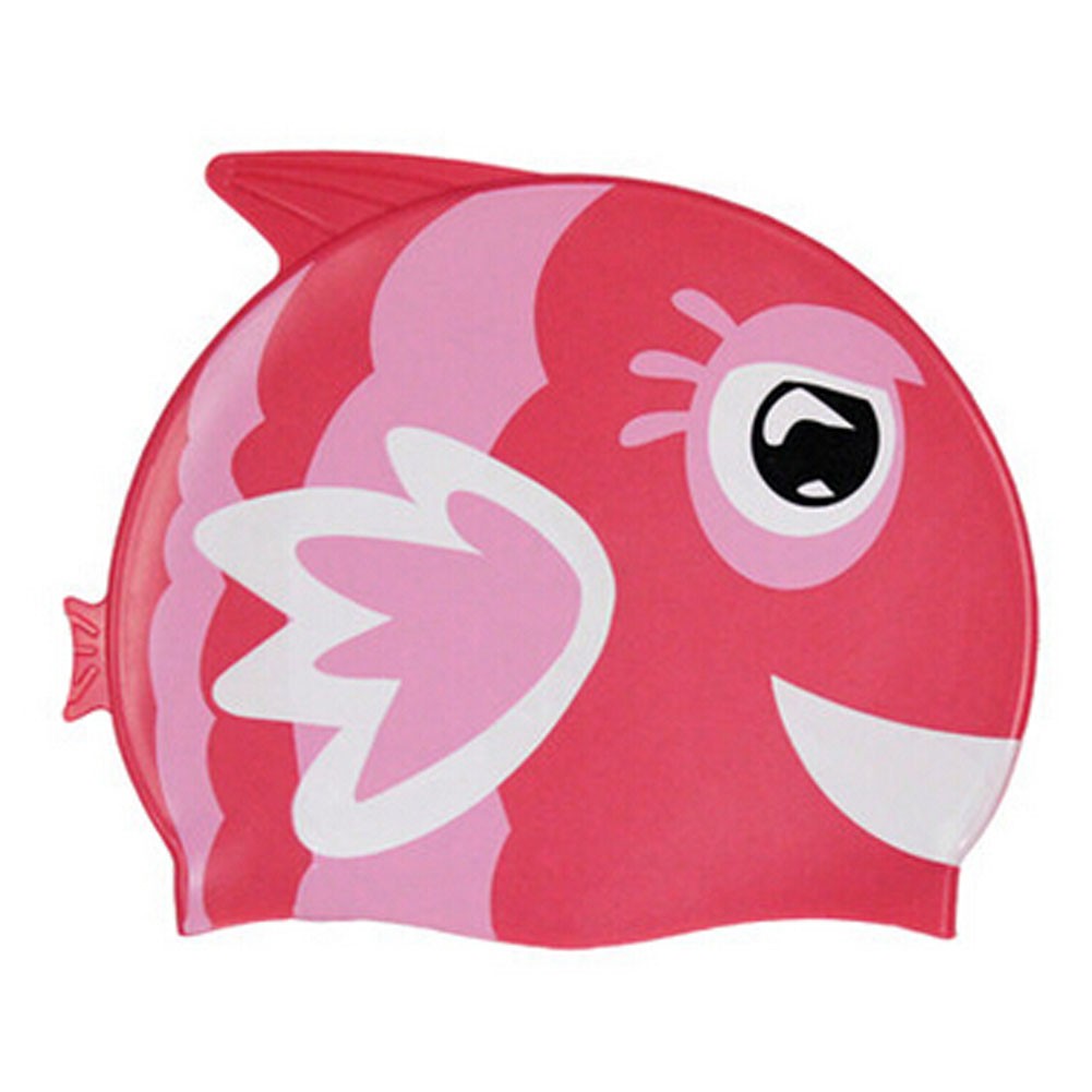 Lovely Cartoon Silicone Swim Cap Clownfish Rose