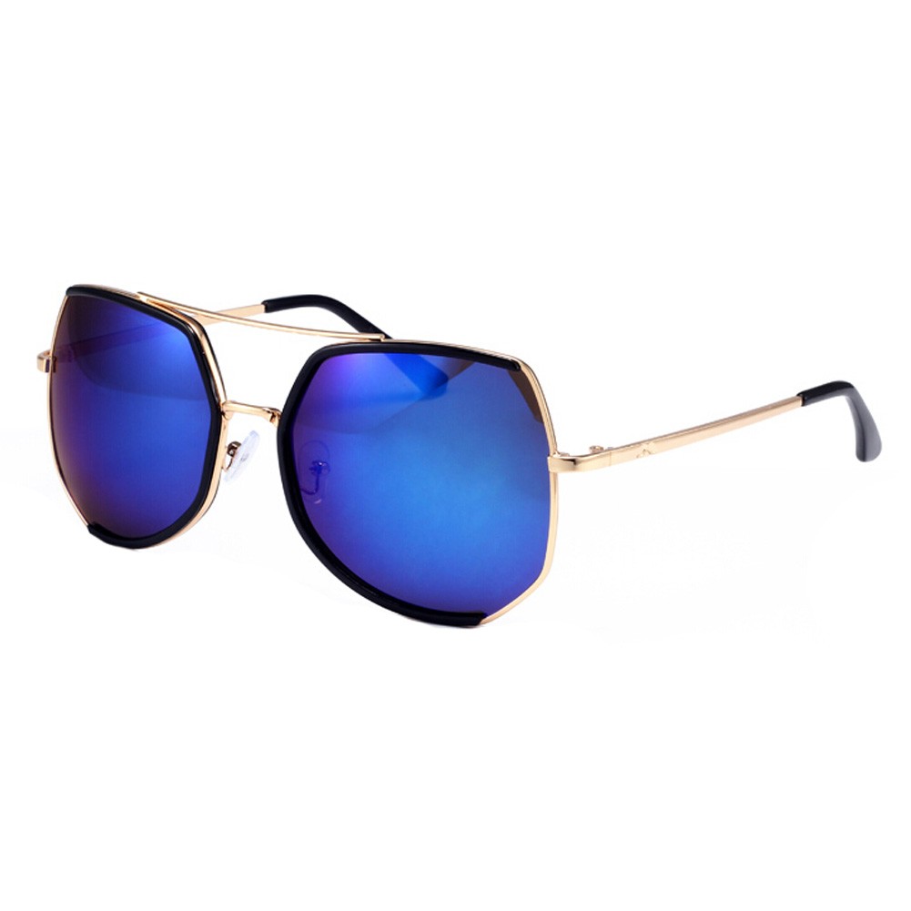 Unique UV Protection Eyewear Flash Mirror Lens Sunglasses, Blue