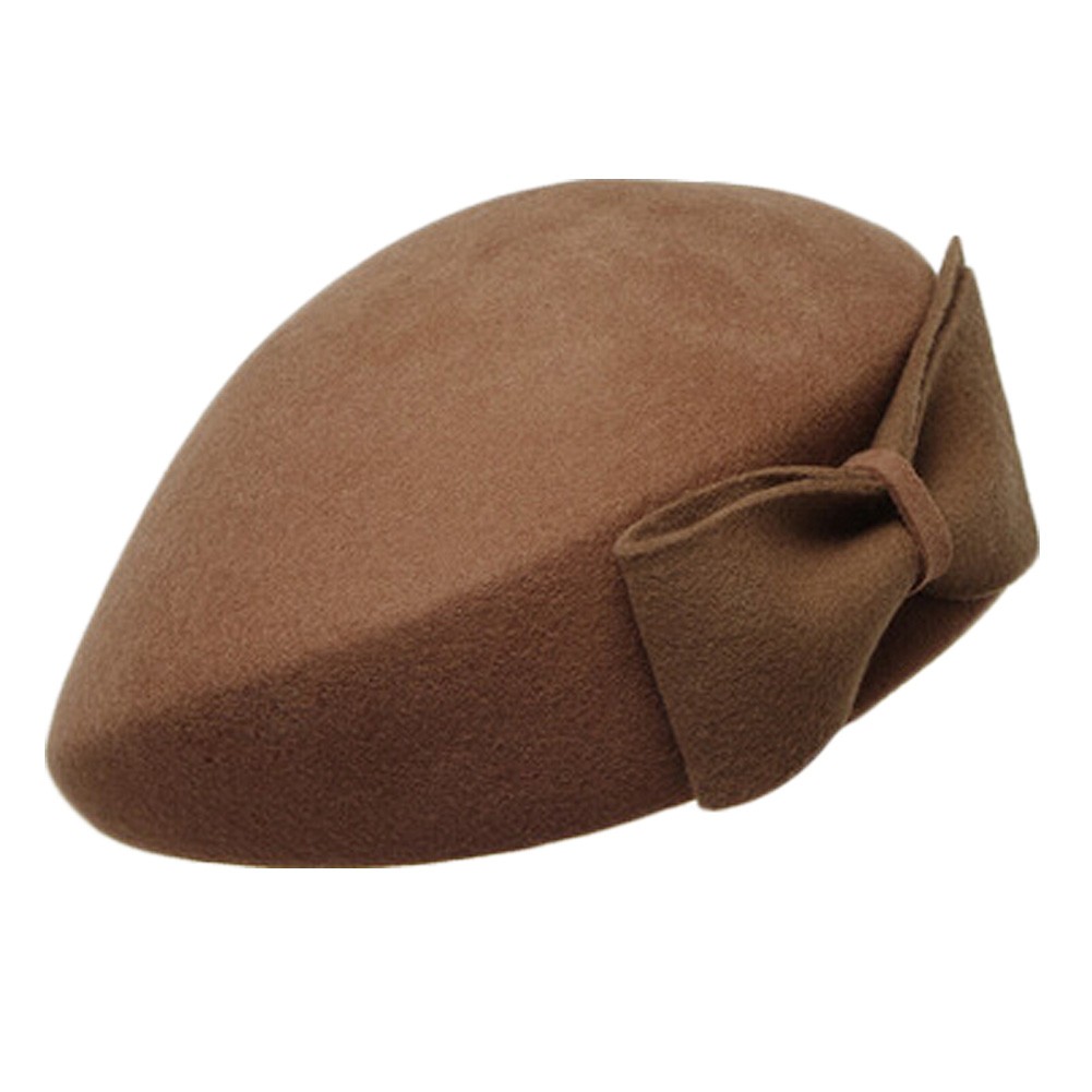 Elegant British Stylish Hat Fashionable Beret Hat For Ladies, Khaki