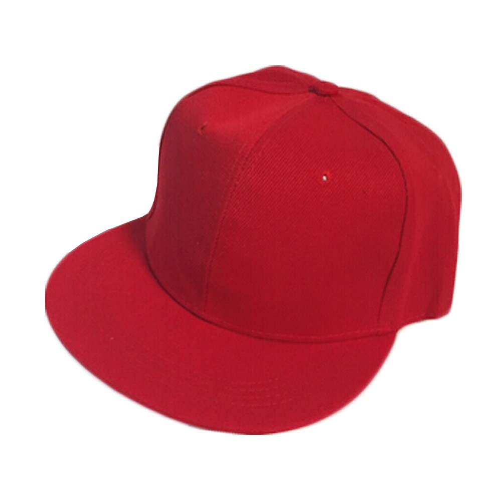 Red Baseball Cap Fitted Caps Flat Cap Hip-hop Eye-catcher Retro Summer Valentine