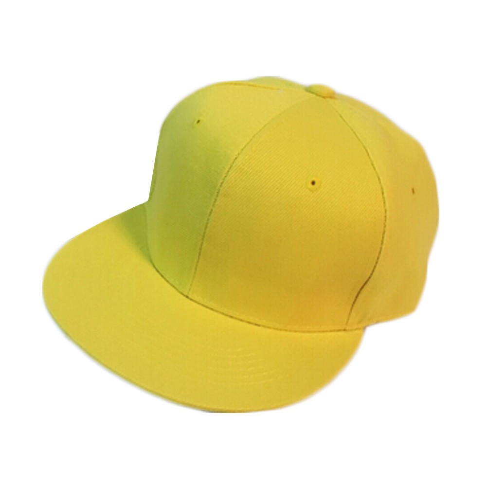 Light Yellow Baseball Cap Summer Fresh Fitted Caps Flat Cap Women Eye-catcher