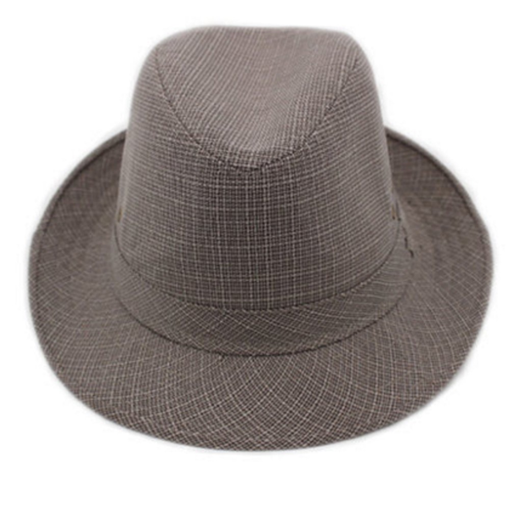 Fashion Breathable Fedora Hat Sun Hat Outdoor Hats Caps Unisex, Grey