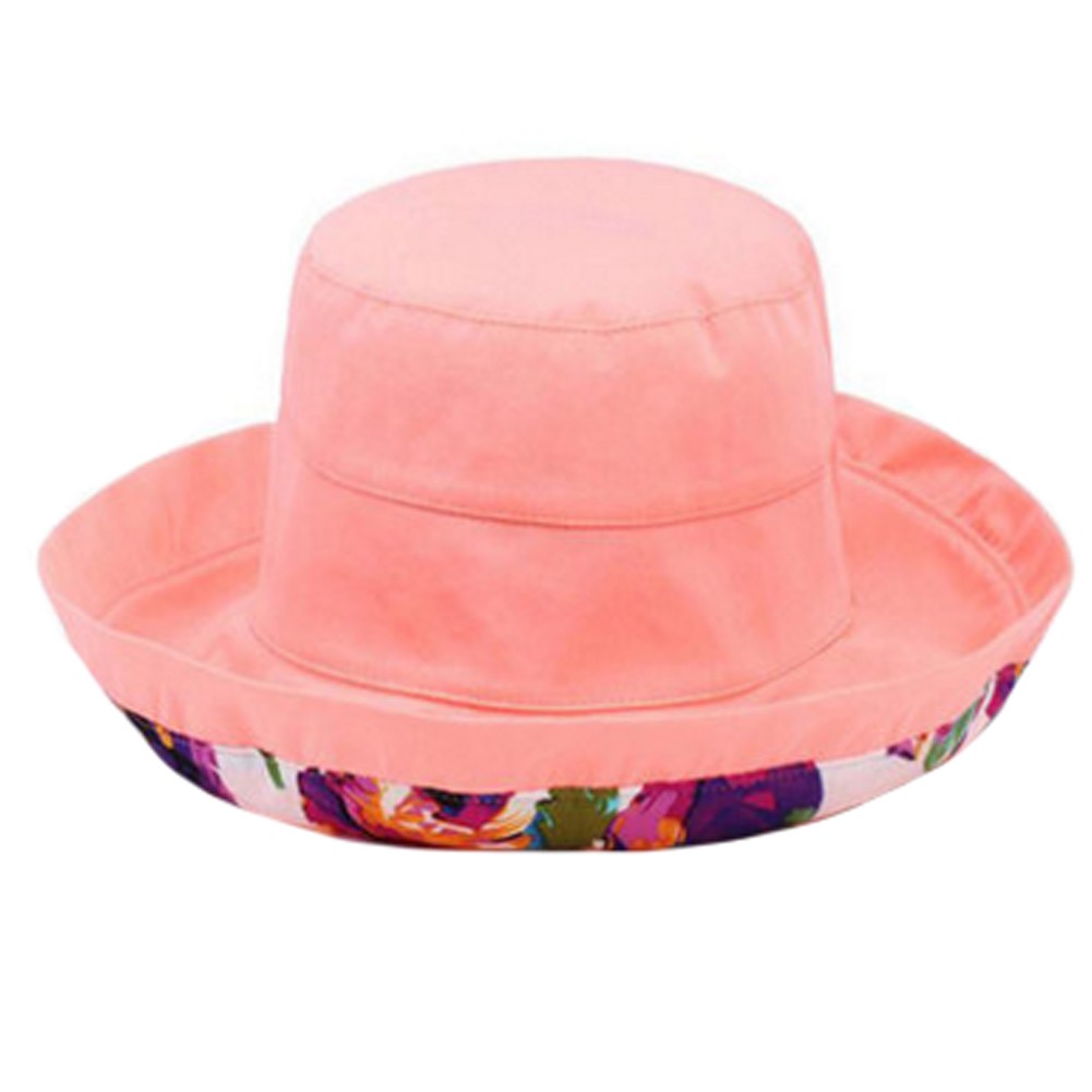 Womens Fashion Sun Hat Bucket Hat Hiking Fishing Hats Caps, Orange
