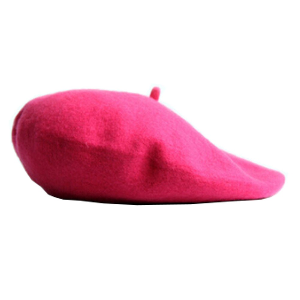 Classic Beret Girl's British style Women's Wool rose red Beret Fashion Cap Hat